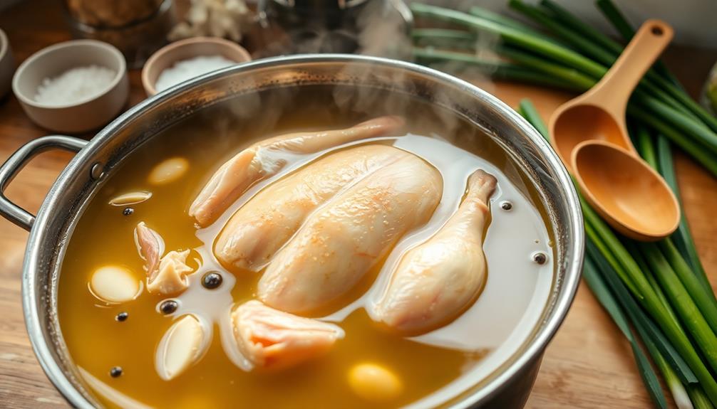 season broth with spices