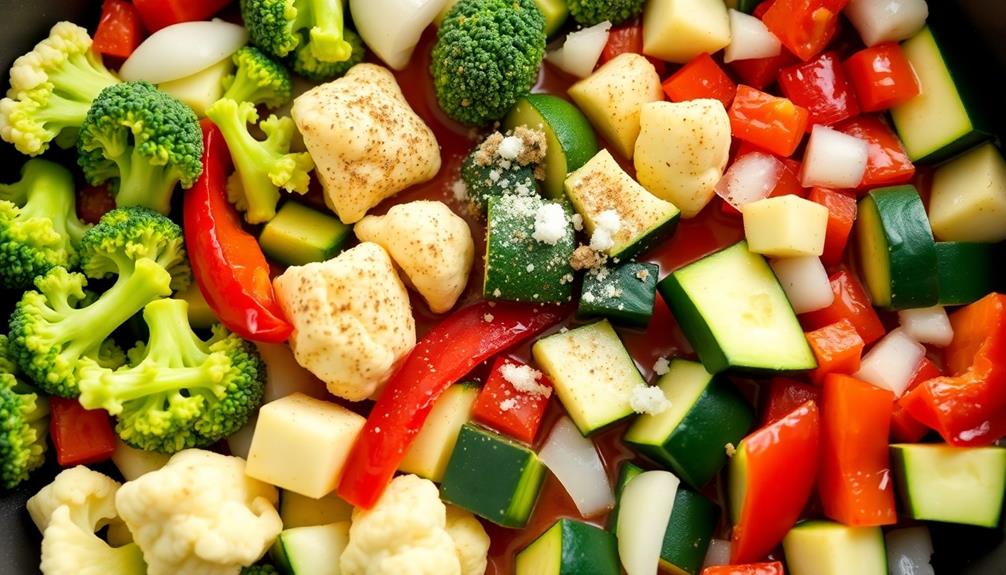 seasoning vegetables step