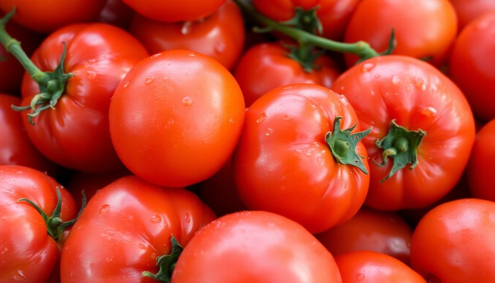 select and clean tomatoes