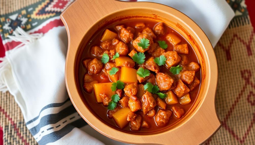 serve dish traditionally presented