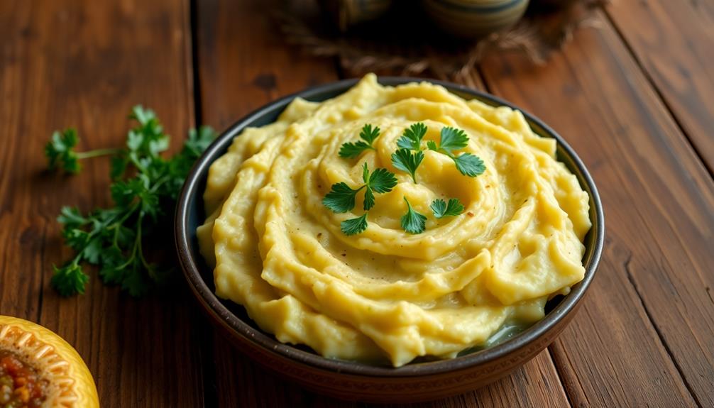 serve mashed bananas now