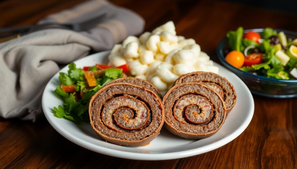 serve roulades with sides