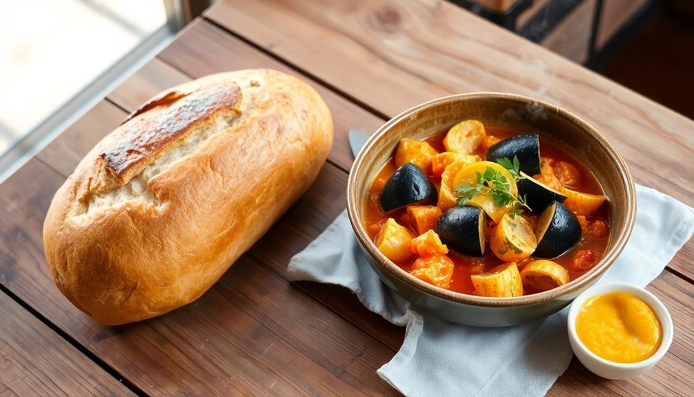 serve with crusty bread