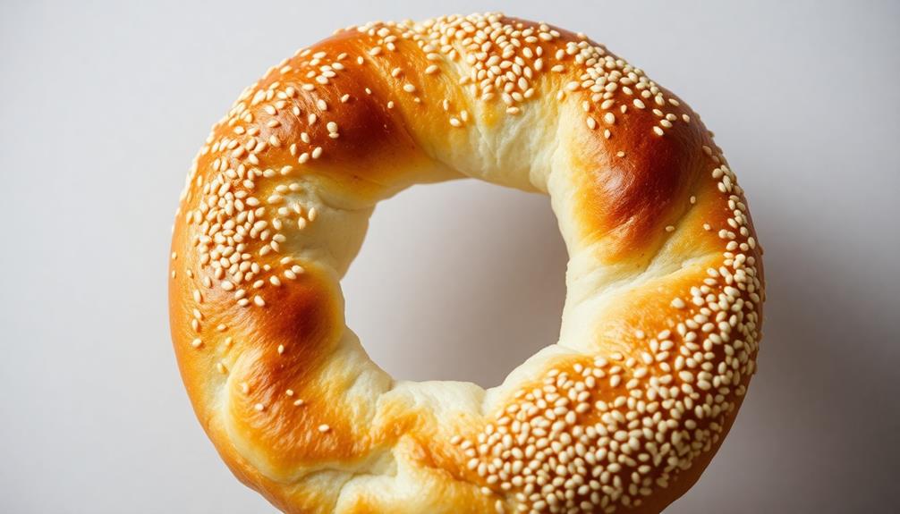 sesame crusted turkish bread rings