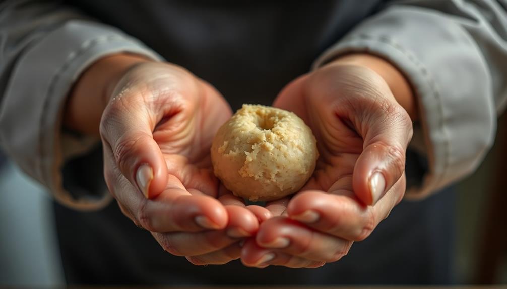 shape dough into balls