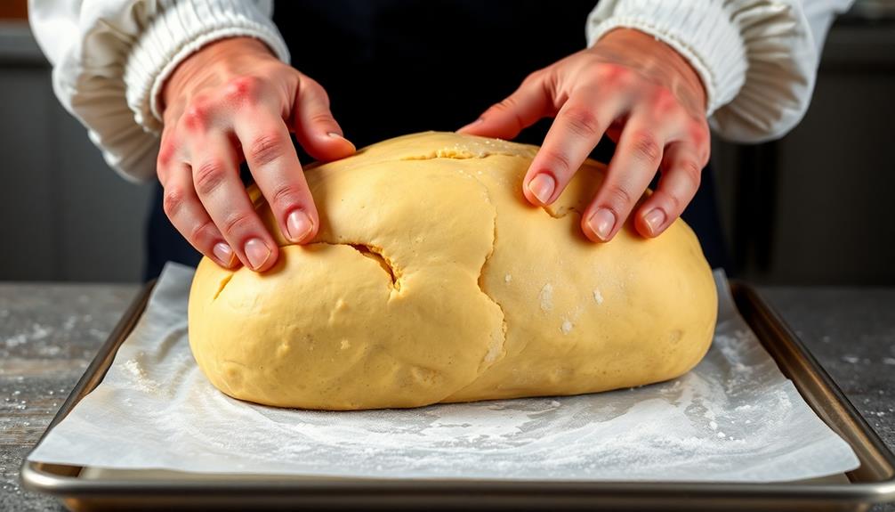 shape dough into loaf