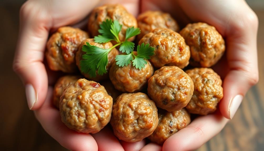 shape into small meatballs