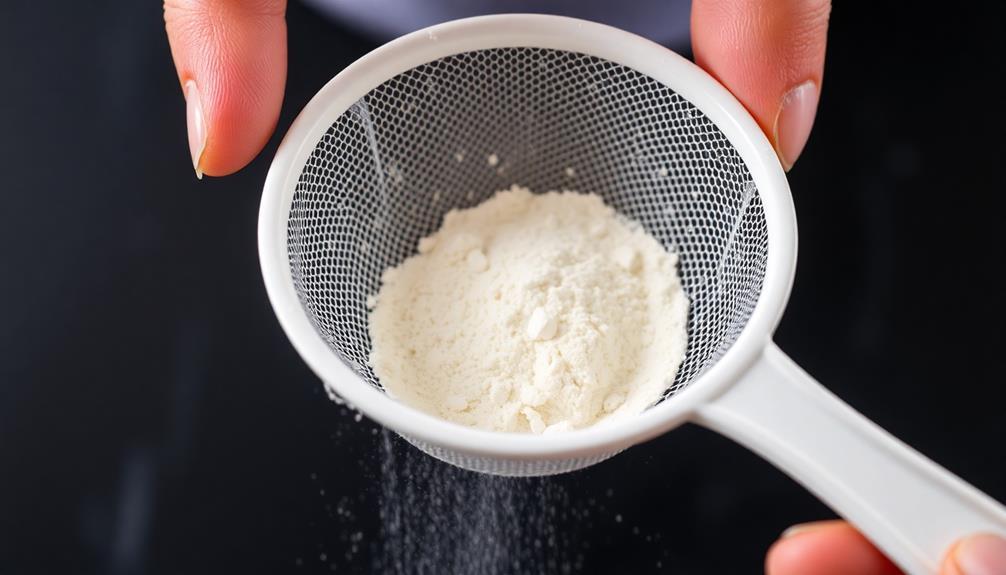 sift almond flour sugar