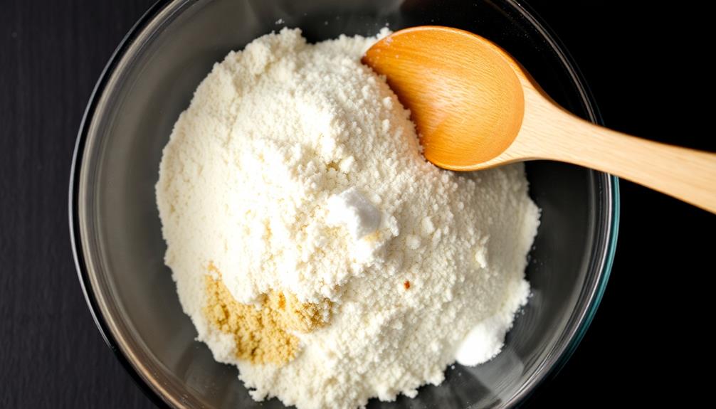 sift dry ingredients together