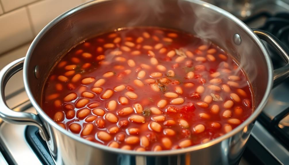 simmer beans until tender