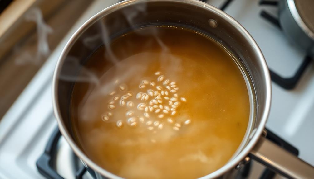 simmer grains until tender