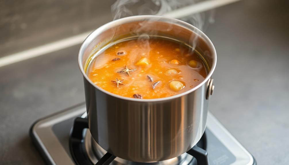 simmer mixture on low