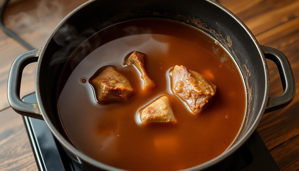 simmer oxtail mixture two hours