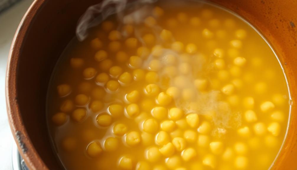 simmer peas until tender