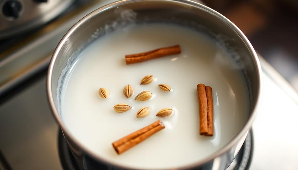 simmer rice coconut milk