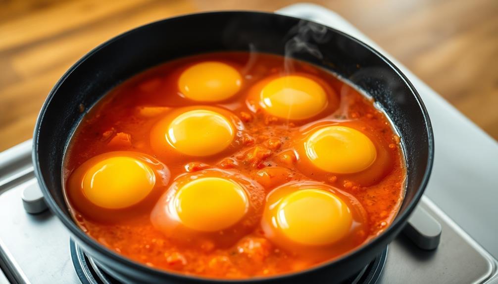 simmer until eggs firm