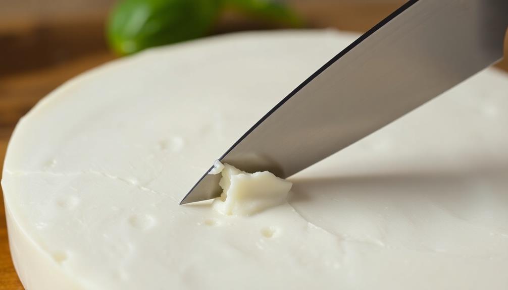 slice fresh mozzarella cheese