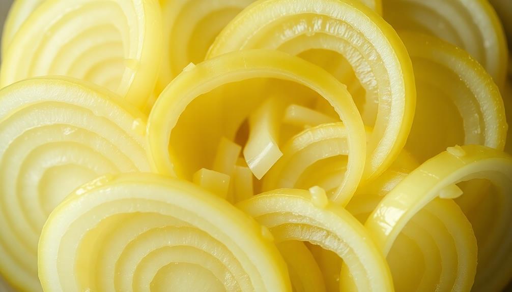 slice onions into rings