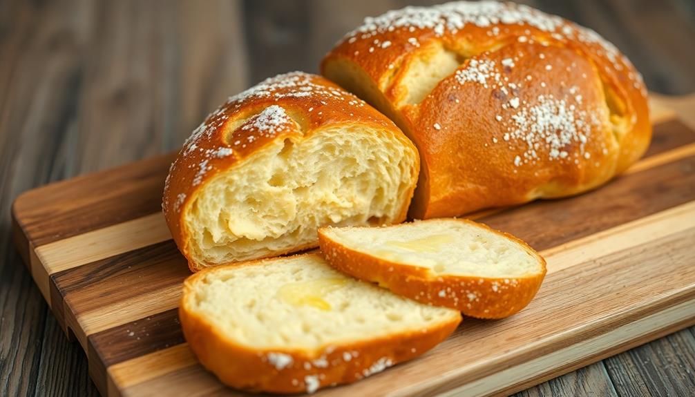 slice the bread evenly