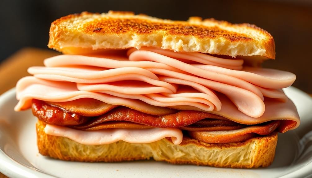 slice turkey toast bread
