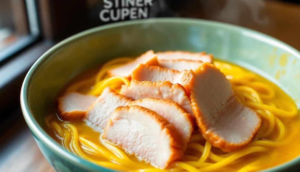 sliced pork mixed noodles