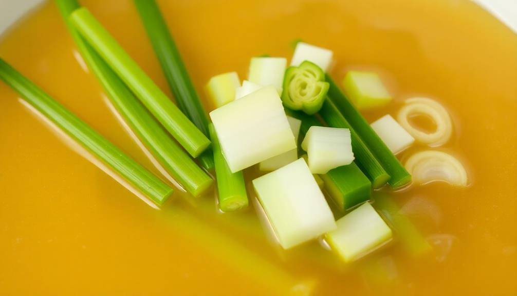 sliced scallions addition step