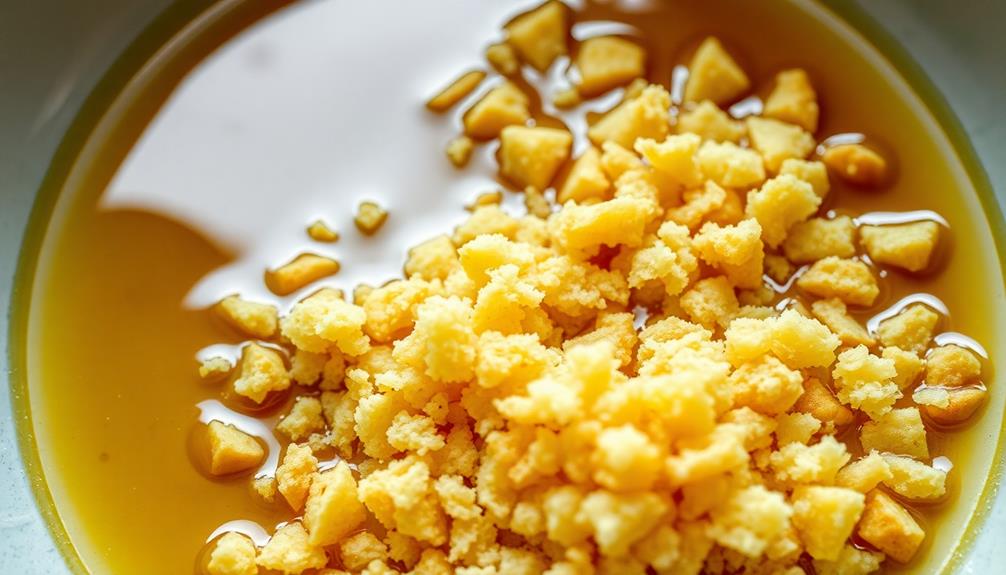 soak breadcrumbs in oil