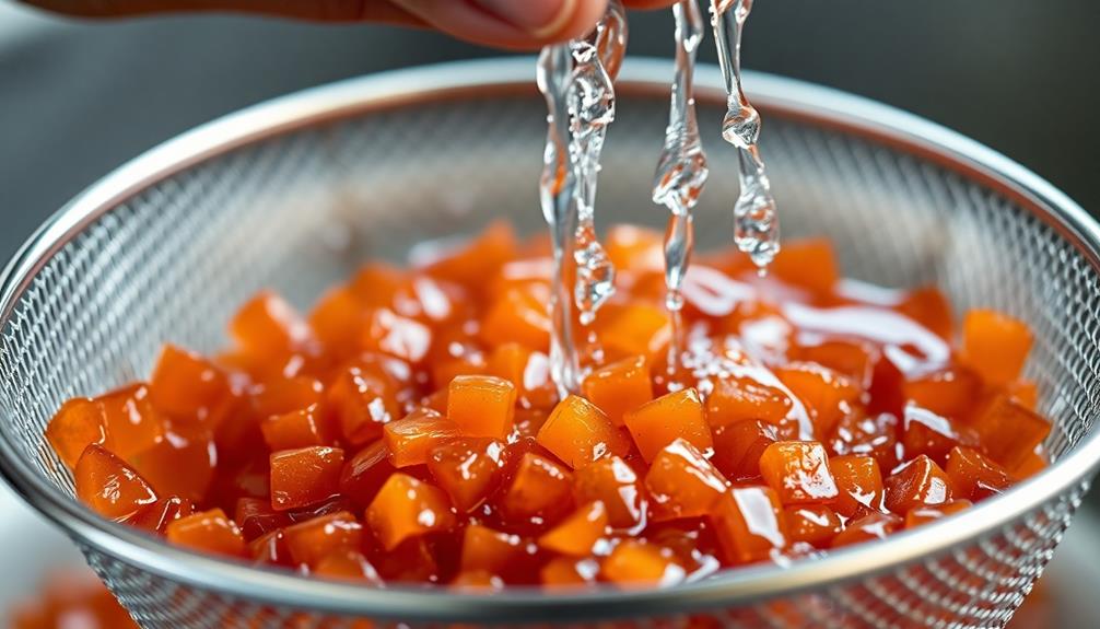 soak fish roe water