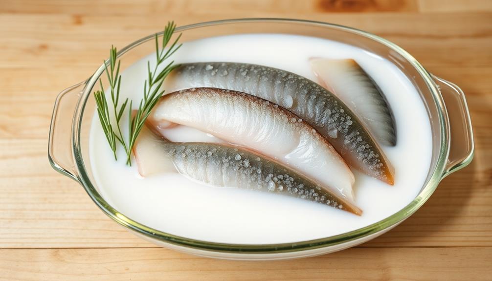 soak herring in milk