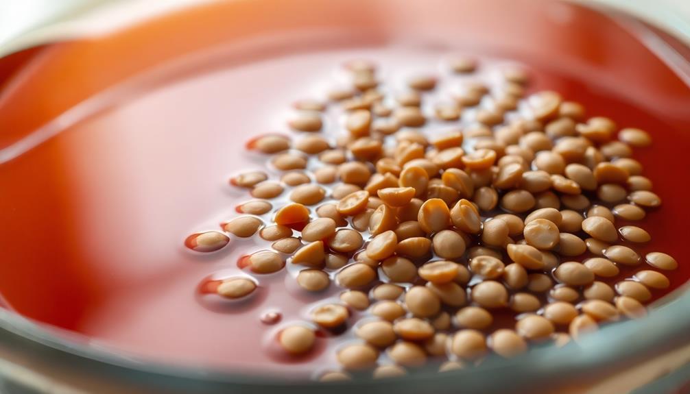 soak lentils thirty minutes