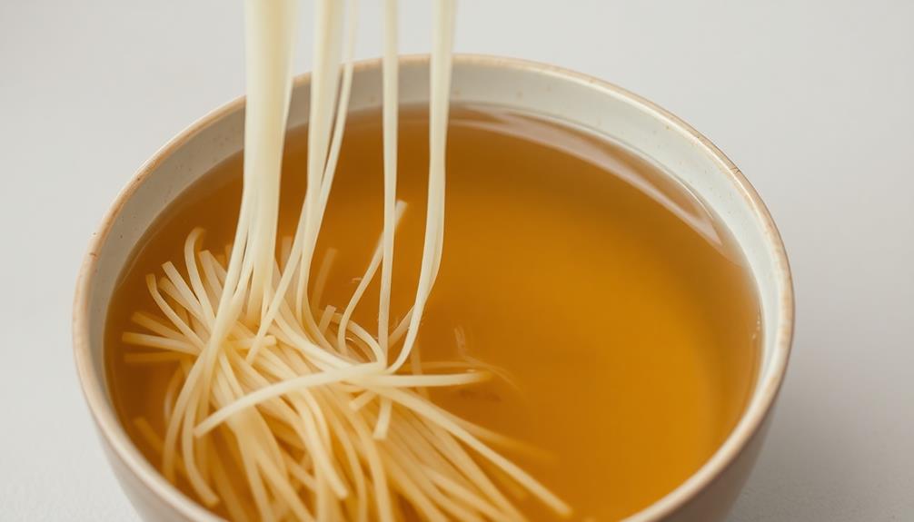 soak noodles in water