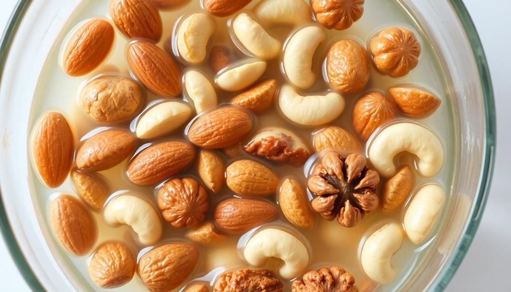 soak nuts overnight water