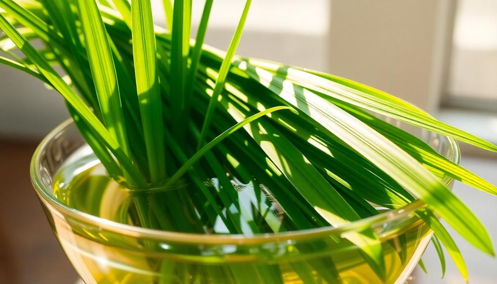 soak pandan leaves in water