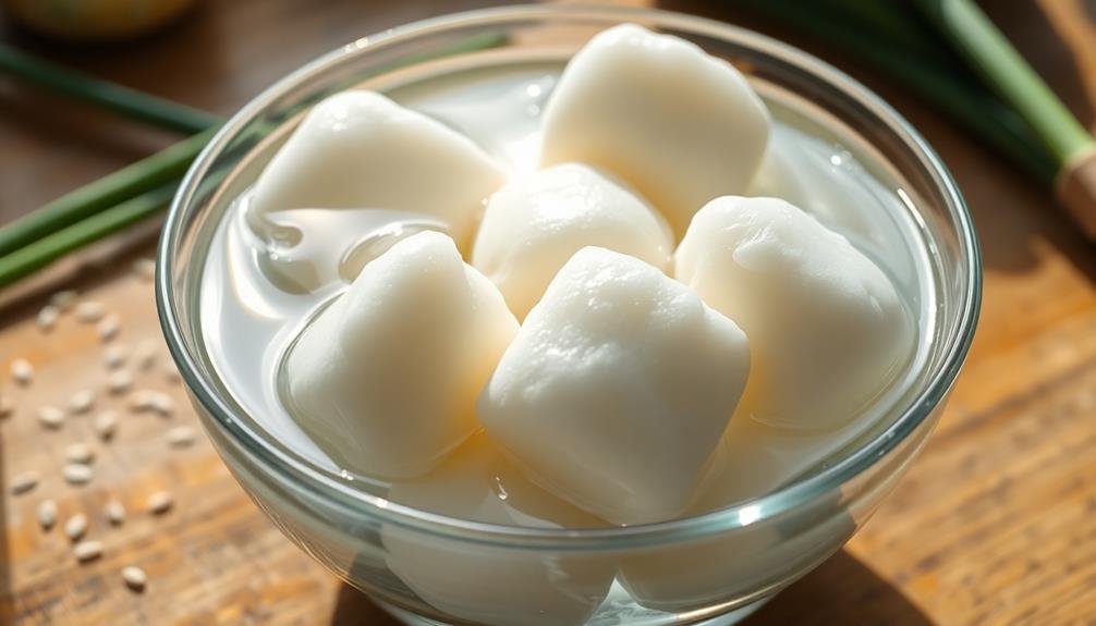soak rice cakes thoroughly