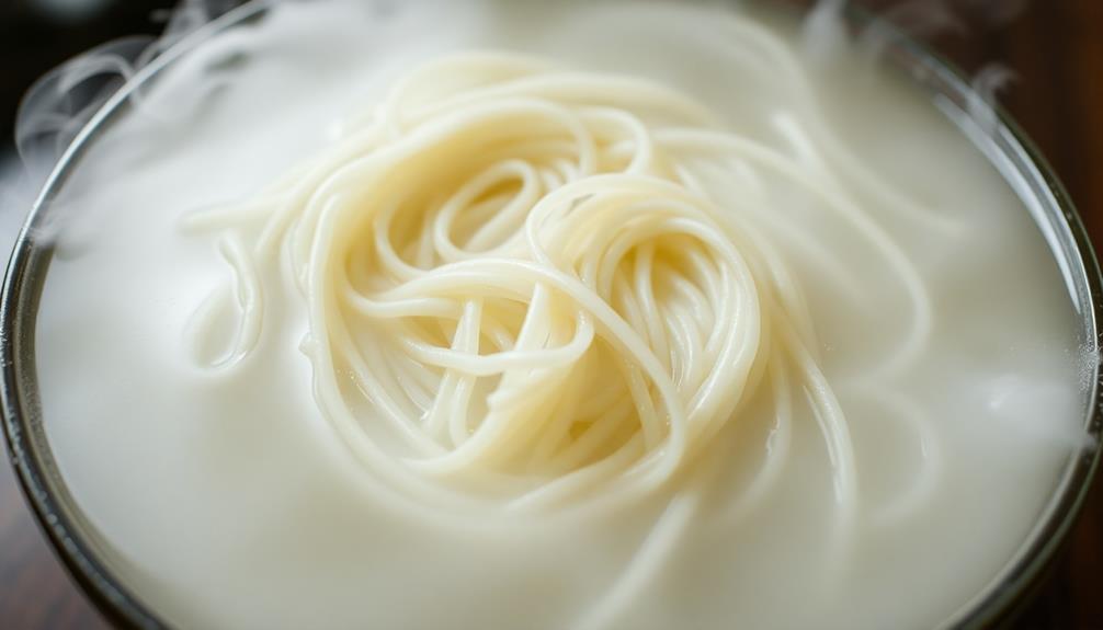 soak rice noodles thoroughly