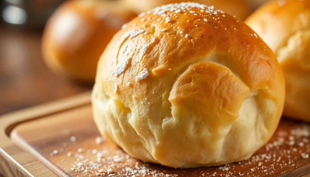 soft fluffy baked bread