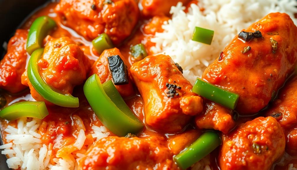 spicy chicken curry dish