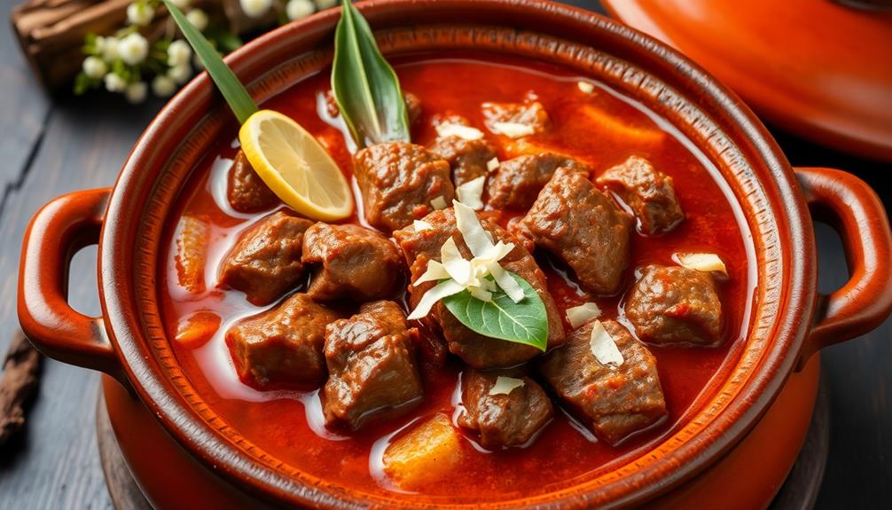 spicy indonesian beef dish