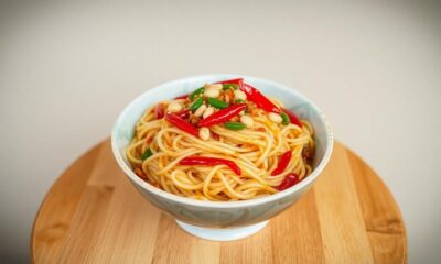 spicy sichuan noodle dish