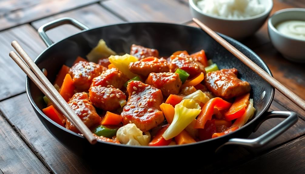 spicy stir fried chicken dish