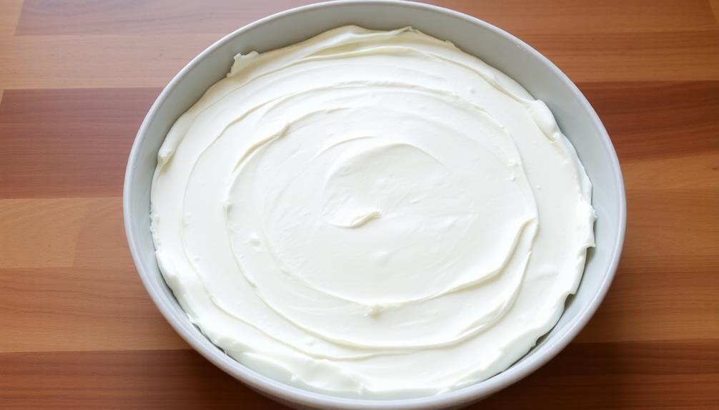 spread cream cheese mixture