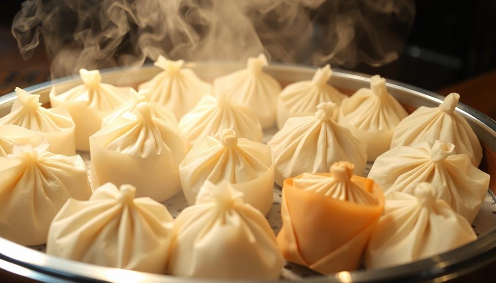 steam dim sum parcels