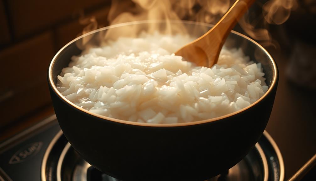 steam sticky rice preparation