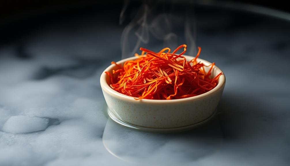 steep saffron in water