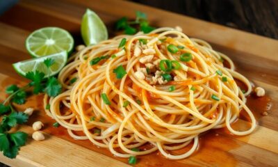 stir fried rice noodles dish