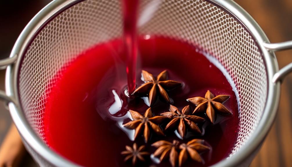 strain mulled wine sieve