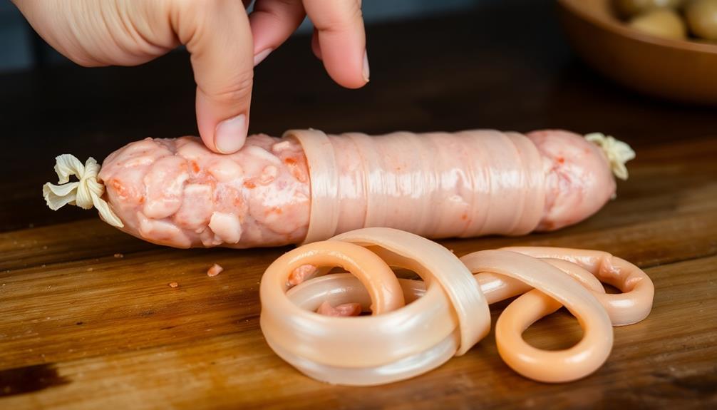 stuff sausage into casings