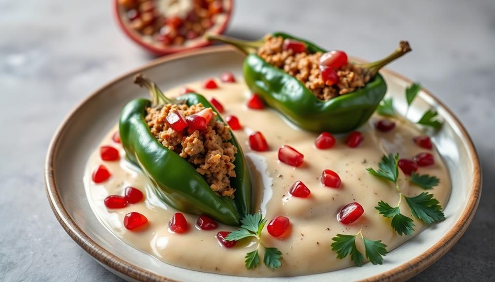 stuffed peppers with sauce