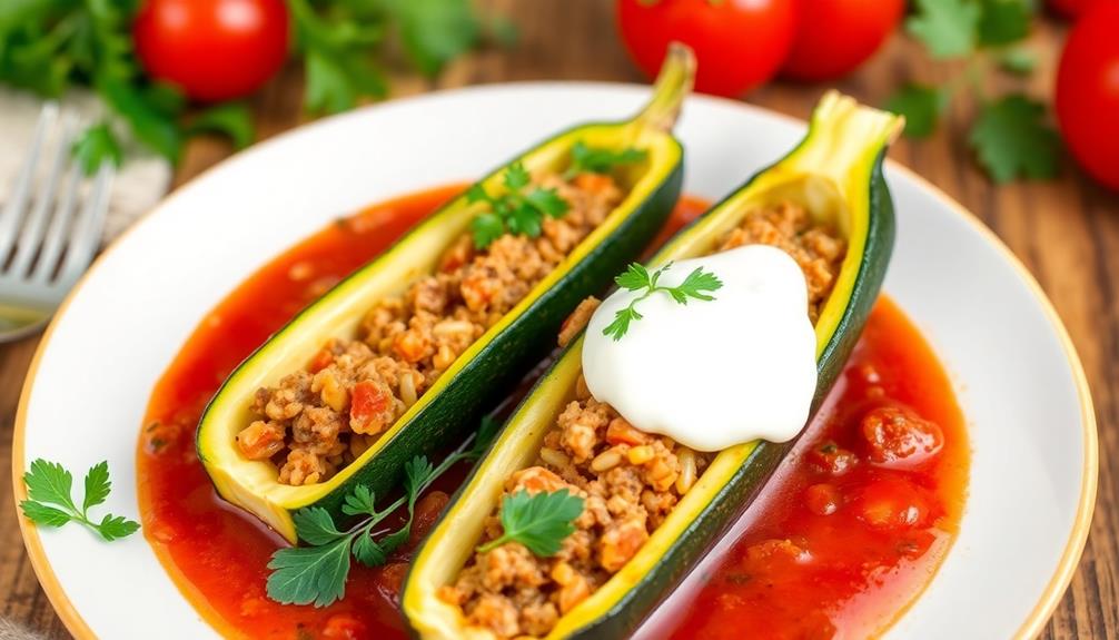 stuffed zucchini recipe delight