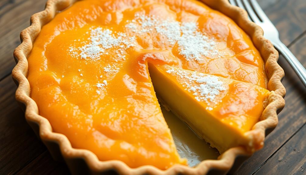 sweet custard pie recipe